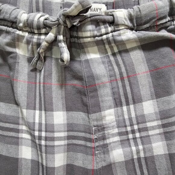 Men's Grey Plaid Pajama Pants, XXL, Drawstring, Old Navy - Picture 3 of 11